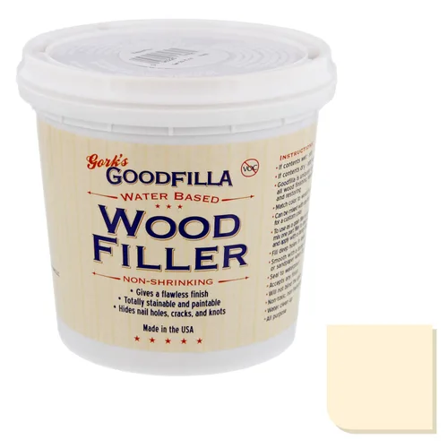 Miniatura 2 de Goodfilla Base Neutra, 8 oz, Relleno de Madera y Grano, Teñible, Tintable, Lijable, Cero Residuos, No Tóxico, Fabricado en EE.UU Neutro
