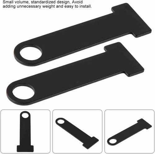 Miniatura 5 de D Ring Lock Acero inoxidable Universal Casco Correa Motocicleta (negro)