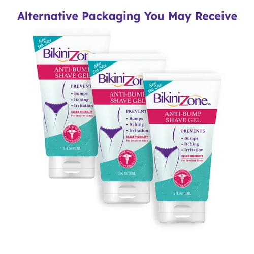 Miniatura 2 de Bikini Zone Gel de afeitado antigolpes para áreas sensibles, 5 onzas, paquete de 3
