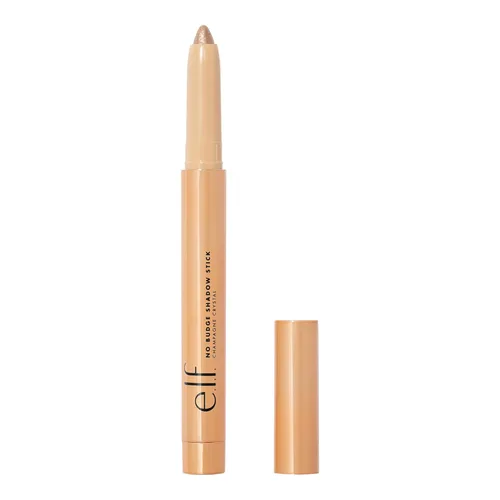 e.l.f. No Budge Shadow Stick, sombra de ojos en barra crema de larga duración para alto pigmento, color metálico, vegano y libre de crueldad,