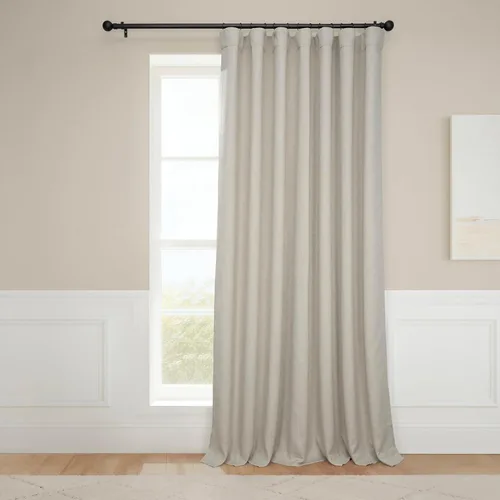Miniatura 49 de HPD Half Price Drapes - Cortinas de lino sintético para sala de estar (2 paneles) - 100 pulgadas de ancho x 84 pulgadas de largo - Cortinas