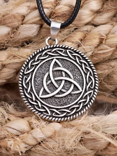 Miniatura 3 de HAQUIL Celtic Irish Symbols Amulet Talisman Pendant Necklace Celtic Jewelry Gifts for Men and Women