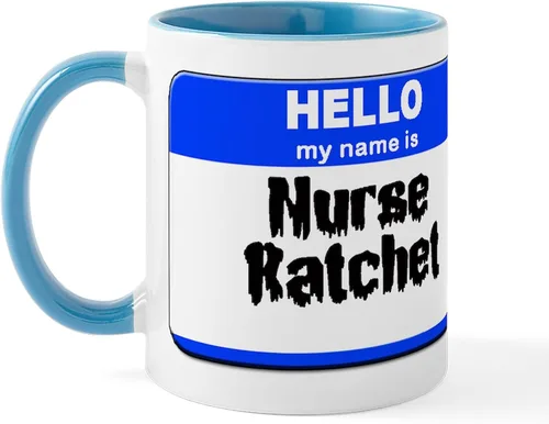 Miniatura 12 de CafePress Taza de café de cerámica con texto en inglés «Hello My Name Is Mary», de 11 oz (11.0 fl oz)