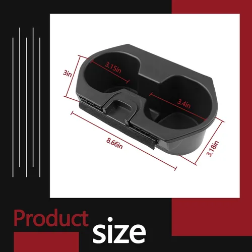Miniatura 6 de Accesorios de inserción de portavasos para Honda Civic 2016-2021 Lx Ex Si Sport Hatchback Coupe Sedan Insight, adaptador de portavasos para consola