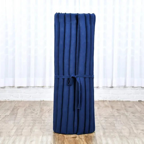 Miniatura 8 de Leewadee colchón tailandés enrollable para cama de invitados, tapete de yoga, para masaje tailandés, ecológico, orgánico y natural. Cl44 - Azul