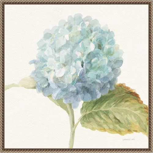 Miniatura 15 de Amanti Art Lienzo enmarcado para pared, 16 x 16 pulgadas, saco floral V cultivo de hortensia azul por Danhui Nai, lienzo enmarcado para pared, obras