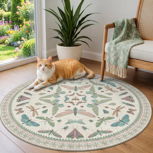 Miniatura 112 de Hazo Haus Alfombra de Baño Bohemia Lavable 2x3, Alfombras Pequeñas para Cocina, Tocador, Puerta Principal Entrada Interior, Antideslizante Pelo Bajo