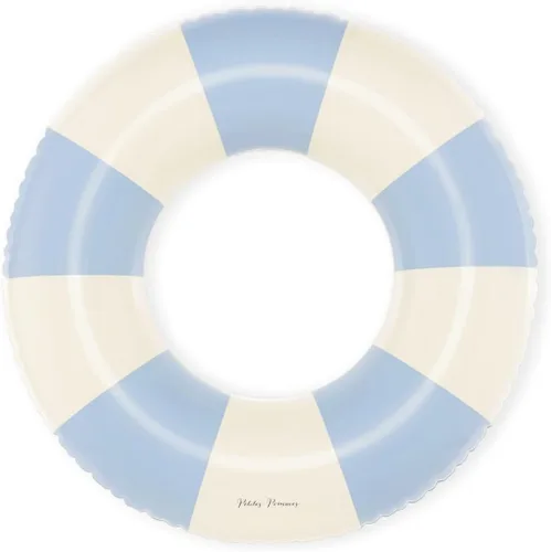 Petites Pommes Tubo de piscina para niños y niños pequeños, tubo interior duradero, estampado a mano, diseño clásico a rayas, costuras suaves y AZUL