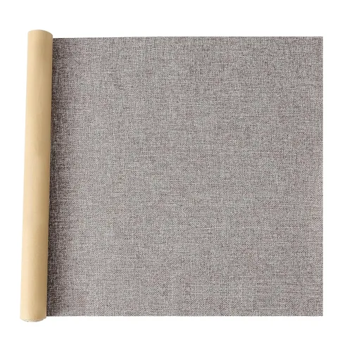 Miniatura 14 de SANSAM Parche autoadhesivo de tela de reparación de lino, rollo de 17.2 x 60 pulgadas, cinta de reparación de tela para sofás, sofá, ropa, álbumes