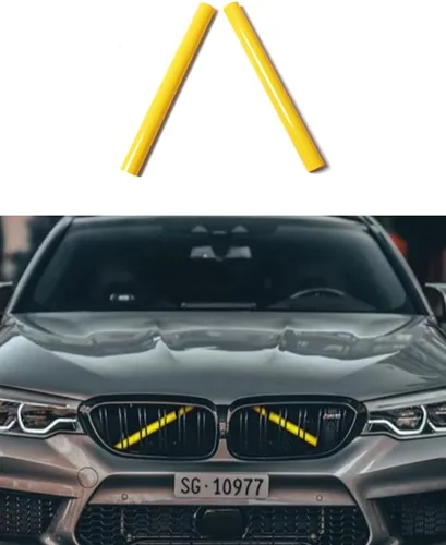 Miniatura 7 de BETTERHUMZ Moldes de rejilla para BMW F20 F21 F30 F32 F34 F36 3 4 Series M Sport Style M-Performance Accesorios de tiras de parrilla (verde)