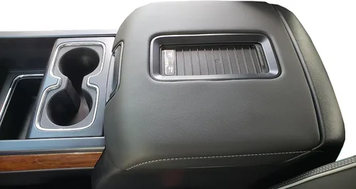 Miniatura 6 de Car Console Covers Plus Diseñado para todos los modelos de asiento de cubo GMC Sierra 2014-2023, funda de neopreno para consola central, hecha a Gris