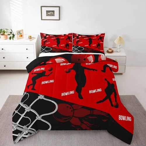 Miniatura 10 de Juego de ropa de cama de hockey sobre hielo para niños, adolescentes y adultos, juegos de edredón de disco de hockey, regalo para fanáticos