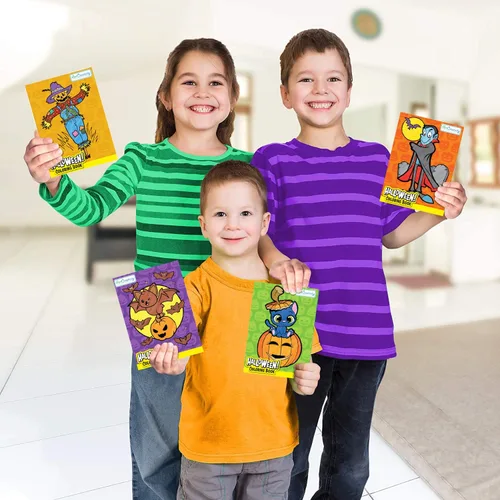 Miniatura 5 de ArtCreativity Libros para colorear de Halloween para niños, paquete de 24 mini folletos de 5 x 7 pulgadas, folletos de truco o trato, recuerdos