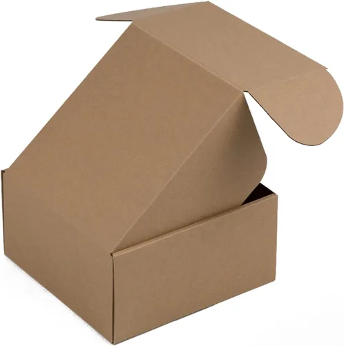 Miniatura 4 de Paquete de 25 cajas de envío de 8x8x4 pulgadas, cajas de cartón corrugado marrones para pequeñas empresas