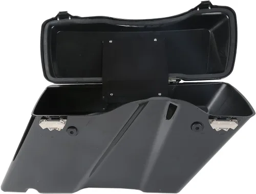 Miniatura 4 de Alforjas rígidas con soportes de conversión cromados para Harley Davidson 1984-2017 Softail Modelos FLST FLSTC FLSTF FLSTN FLSTS modelos Negro