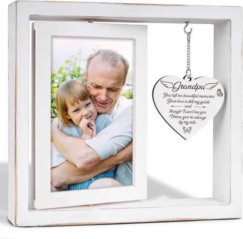 Miniatura 29 de Vetbuosa Regalos conmemorativos para la pérdida del abuelo, marco de fotos de condolencia, regalos de condolencia por pérdida del abuelo, regalo