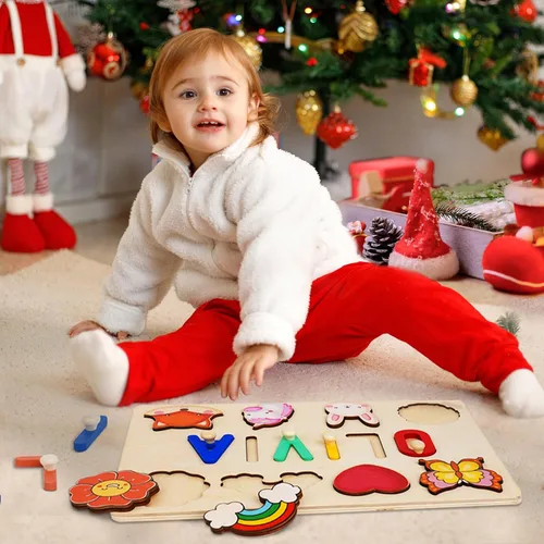 Miniatura 9 de Nombre Puzzle para Niños Personalizado - Regalos para Niña de 1 Año - Juguetes de Regalo de Cumpleaños Personalizados para Bebés para Niñas y Niños