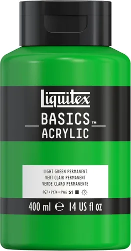 Miniatura 86 de Liquitex BASICS Pintura Acrílica, Botella de 400ml (13.5 oz), Blanco Titanio Titanio Blanco