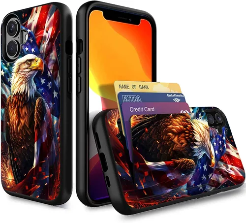 Miniatura 154 de Funda para iPhone Air, funda tipo cartera con ranura para tarjeta oculta, a prueba de golpes, TPU y PC, funda protectora de doble capa para iPhone
