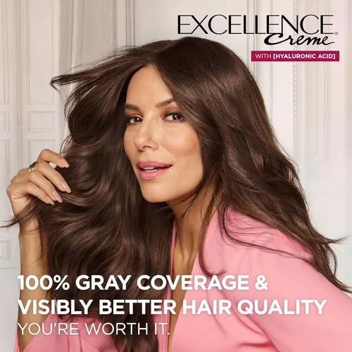 Miniatura 2 de L'Oreal Paris Excellence Crème - Tinte permanente para el cabello, color de cabello de triple cuidado, complejo Pro-Keratine para una cobertura