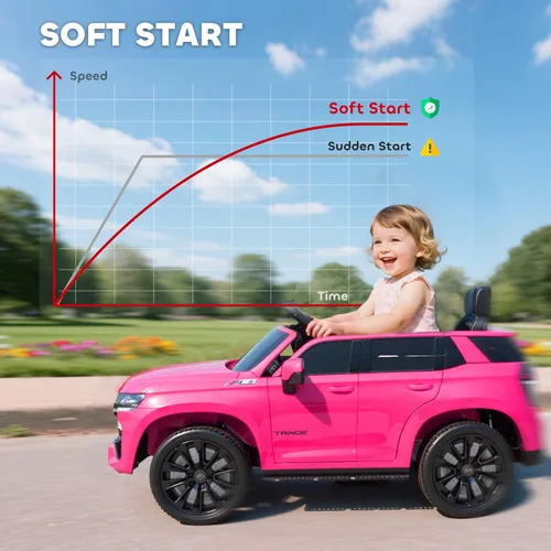 Miniatura 5 de Aosom - Automóvil de paseo con licencia Chevrolet Tahoe, juguete eléctrico con batería de 12 V y 7 AH, con control remoto para padres, luces LED