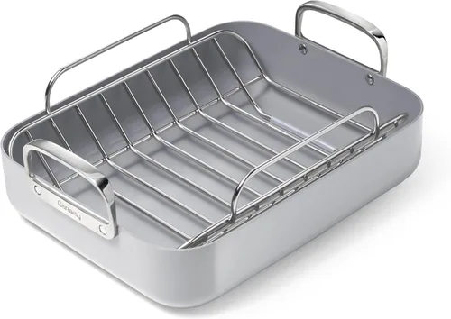 Miniatura 9 de Caraway Bandeja para Asar - Bandeja para Asar de 16x13" con Rejilla - Revestimiento de Cerámica Antiadherente - No Tóxico, Sin PTFE ni PFOA - Apto
