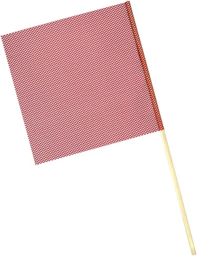 Miniatura 3 de Productos de advertencia de gran tamaño, bandera de advertencia de clavija, paquete de 12