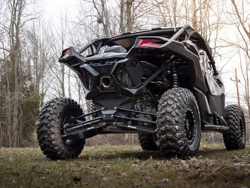 Miniatura 2 de SuperATV Brazos/varillas de radio inferior trasero en caja para Can-Am Maverick X3 64 pulgadas Turbo/X RC/X MR/X DS/MAX (ver ajuste a continuación)