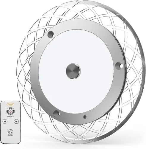 BlueFire Luces Interiores de Caravana - Luces LED de Techo Tipo Domo Regulables de 600LM, 4 Colores, Luminaria de 12-18V con Interruptor Regulador