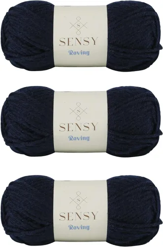 Miniatura 77 de Sensy Roving - Ovillo de lana multicolor, 3.5 onzas, 132 yardas, calibre 5, voluminoso (otoño)