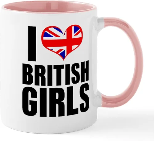 Miniatura 68 de CafePress Born American, British By Hea Taza de café de cerámica de 11 oz (11.0 fl oz)