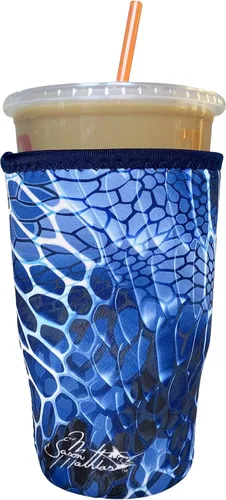 Miniatura 84 de Funda Koverz para café helado, funda aislante de neopreno para taza, se ajusta a una taza de café de 32 Oz., lavable y reutilizable, accesorios