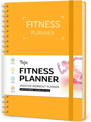 Miniatura 9 de Diario de entrenamiento físico para mujeres y hombres, tamaño A5 (5.5 x 8.2 pulgadas), planificador de registro de entrenamiento para rastrear