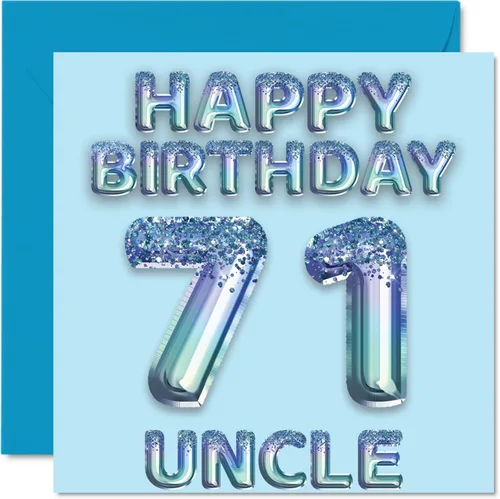 Miniatura 19 de Stuff4 Tarjeta de primer cumpleaños para niños, globo de fiesta con purpurina azul, tarjetas de feliz cumpleaños para niño de 1 año, nieto, hijo, 57