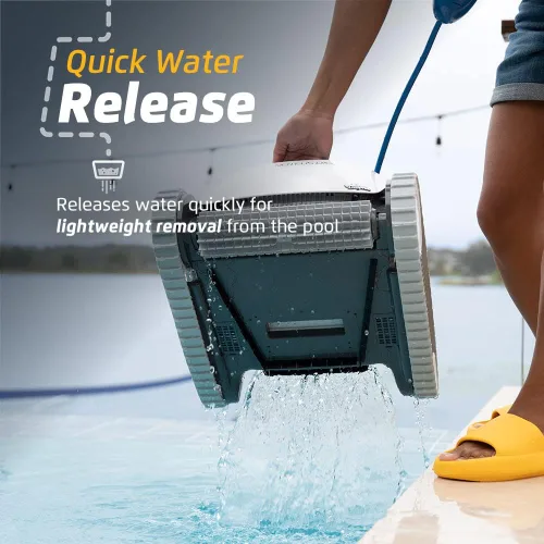 Miniatura 8 de Dolphin Proteus DX3 Aspiradora robótica automática para piscina, con escalada de paredes, cepillo de fregado activo, ideal para piscinas enterradas