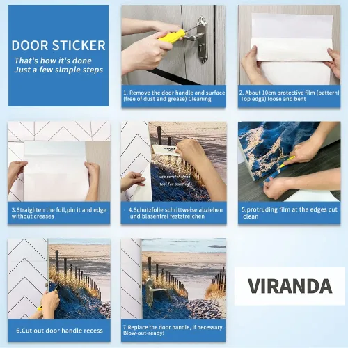 Miniatura 5 de Calcomanías 3D para puerta, murales para despegar y pegar, cocodrilo negro, calcomanías de pared, autoadhesivas, extraíbles, impermeables, de PVC