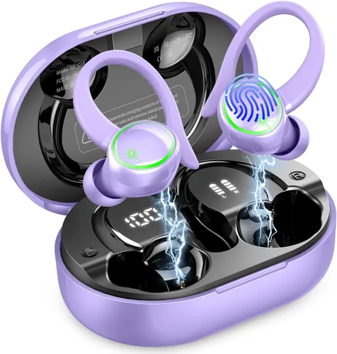 Miniatura 9 de Matast Auriculares inalámbricos, auriculares Bluetooth deportivos, auriculares de fitness bajo para gimnasio, correr, auriculares impermeables IP7