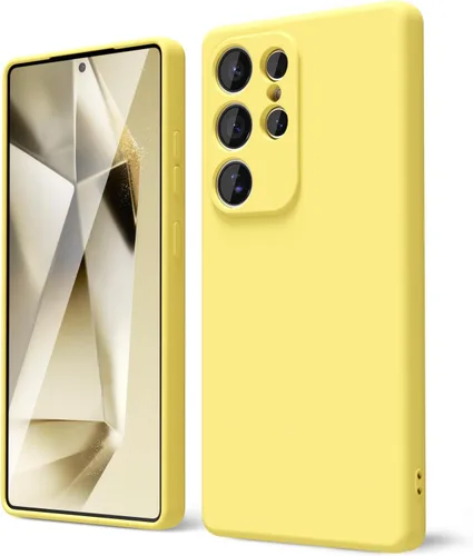 Miniatura 353 de oakxco Funda para teléfono Samsung Galaxy S21 Ultra con agarre de silicona líquida, bonita funda delgada y delgada de goma suave de TPU lisa