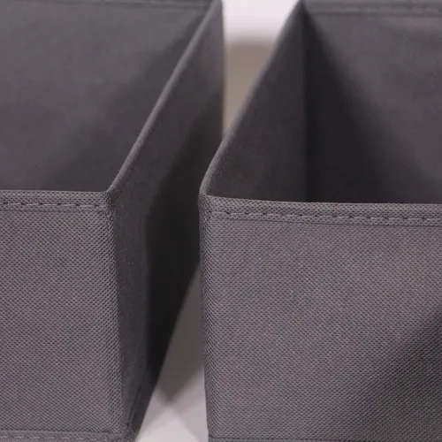 Miniatura 4 de DIOMMELL Paquete de 6 cajas de almacenamiento de tela plegables para armario, aparador, cajón, divisor, cestas de tela, contenedores para ropa, ropa