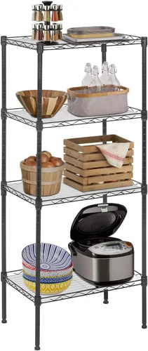 Miniatura 36 de FDW - Estantería metálica : 6 estantes de alambre de acero resistente ajustables, con ruedas, 48 pulgadas (L) x 18 pulgadas (An) x 76 pulgadas (A)