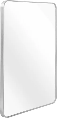 Miniatura 2 de Espejo de pared rectangular de baño plateado de 24 x 36