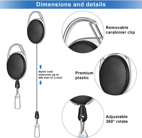 Miniatura 5 de 8 piezas de herramientas de pesca con mosca, accesorios que incluyen 4 en 1 línea de mosca cortadora de nudos negros, línea de pesca, pinza