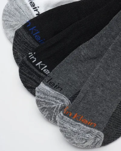 Miniatura 148 de Calvin Klein Calcetines para hombre, mezcla de algodón, acolchados, sin talla, forro de calcetines atléticos (6 unidades)