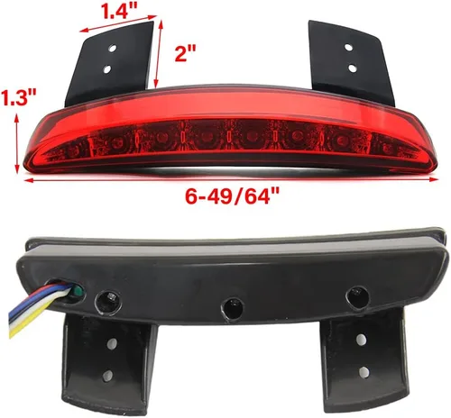 Miniatura 7 de DREAMIZER Luz Trasera LED para Motocicleta, Borde del Guardabarros, Luz de Freno con Señales de Giro para Sportster XL883N XL1200N XL1200V XL1200X