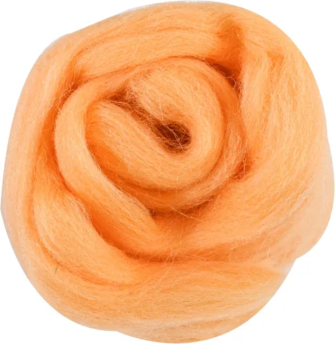 Miniatura 123 de 24 tipos de lana rosa, 4.23 oz (120 g), adecuado para fieltro húmedo y fieltro de aguja de telas hiladas de lana. Un paquete de prueba está Tonos