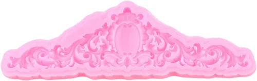 Miniatura 7 de Mujiang Moldes de silicona de estilo barroco para fondant de encaje, borde de encaje, molde de caramelo para cupcakes, decoración de pasteles, pasta