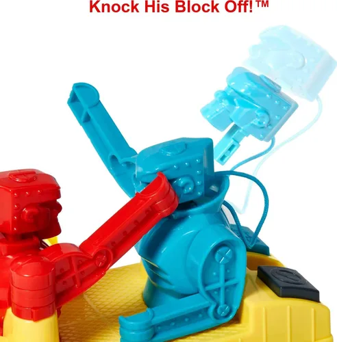 Miniatura 5 de Mattel Games Rock 'Em Sock 'Em Robots - Juego para niños con luchadores Red Rocket y Blue Bomber