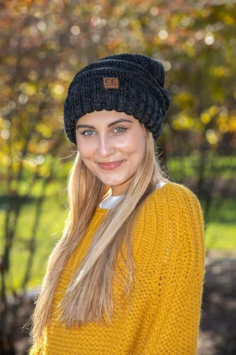 Miniatura 7 de Funky Junque Gorro holgado de punto trenzado de gran tamaño, grueso, suave, de gran