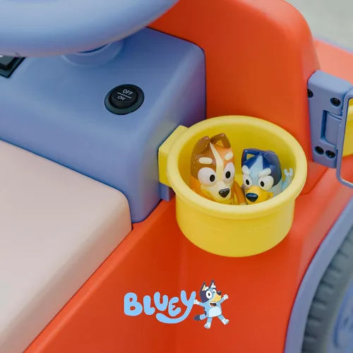 Miniatura 10 de Bluey Auto de Montar de 6V para Niños Pequeños - Auto Eléctrico Interactivo para Niños con Efectos de Sonido y Música, Juguete de Montar para Niños