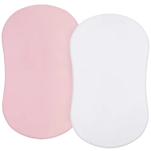 Miniatura 21 de Sábanas ajustadas de moisés compatibles con el moisés Fisher-Price Soothing Motions/Luminate y el moisés portátil Chicco LullaGo Anywhere, paquete